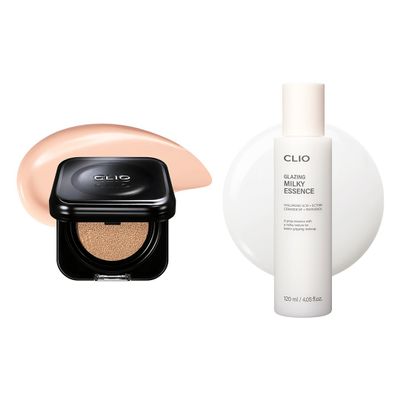 CLIO [Bundle] Glazing Milky Essence + Kill Cover Founwear Cushion Foundation 21C