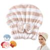 2025 New Super Absorbent Hair Towel Wrap for Wet Hair, Microfiber Hairs Towel Wrap, Women Quick-Drying Thickened Cute Shower Cap for Women Accessories (MKhaki) view 1
