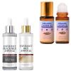 Glow Rice Ampoule Duo, 2PCS White & Black Rice Exfoliant + 2PCSOrganic Castor Oil Roll-On | the Dual-Action Resurfacing & Lift Set view 1