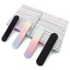 100 Sets of 9cm Rainbow Glitter Nail Art rubbing Strips, polishing Strips, Nail Files, Nail Accessories Tools for Wearing and Threading view 2