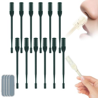 2-in-1 nose hair scissors, double-sided nose hair cutter nostril hair removal tool, portable 360 rotating manual nose hair trimmer, for both men and women, rich colors (3 pack) black 12pcs