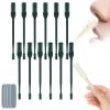 2-in-1 nose hair scissors, double-sided nose hair cutter nostril hair removal tool, portable 360 rotating manual nose hair trimmer, for both men and women, rich colors (3 pack) black 12pcs view 1