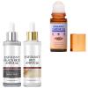 Glow Rice Ampoule Duo, 2PCS White & Black Rice Exfoliant + Organic Castor Oil Roll-On | the Dual-Action Resurfacing & Lift Set view 1