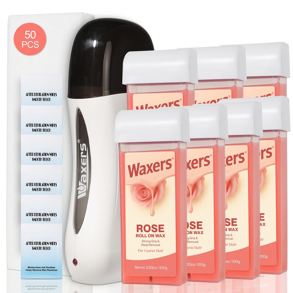 Waxers Roll on Wax Kit, Waxing Kit for Women & Men