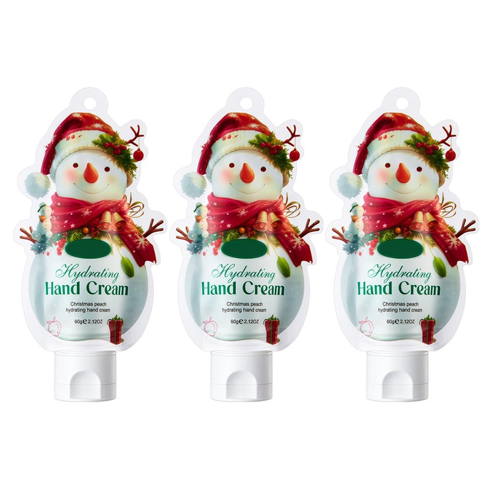 Aislor 3PCS Moisturizing Hand Cream, Nourishing Lotion for Soft Skin, Winter Care Travel Size, Ideal Christmas Gift for Women & Men Peach One Size