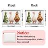 Christmas Duck Makeup Bag, Cute Cartoon Cosmetic Pouch for Women, Portable Canvas Zipper Organizer, Holiday Skincare Toiletry Bag 7x9 Inch view 4