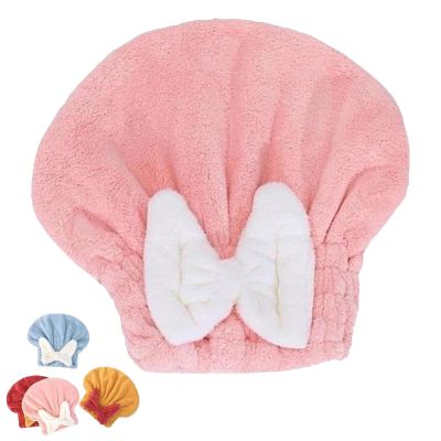2025 New Super Absorbent Hair Towel Wrap for Wet Hair, Microfiber Hair Drying Caps, Soft Absorbent Quick Drying Cap, Extrame Soft & Ultra Absorbent for All Types of Hair (Pink)