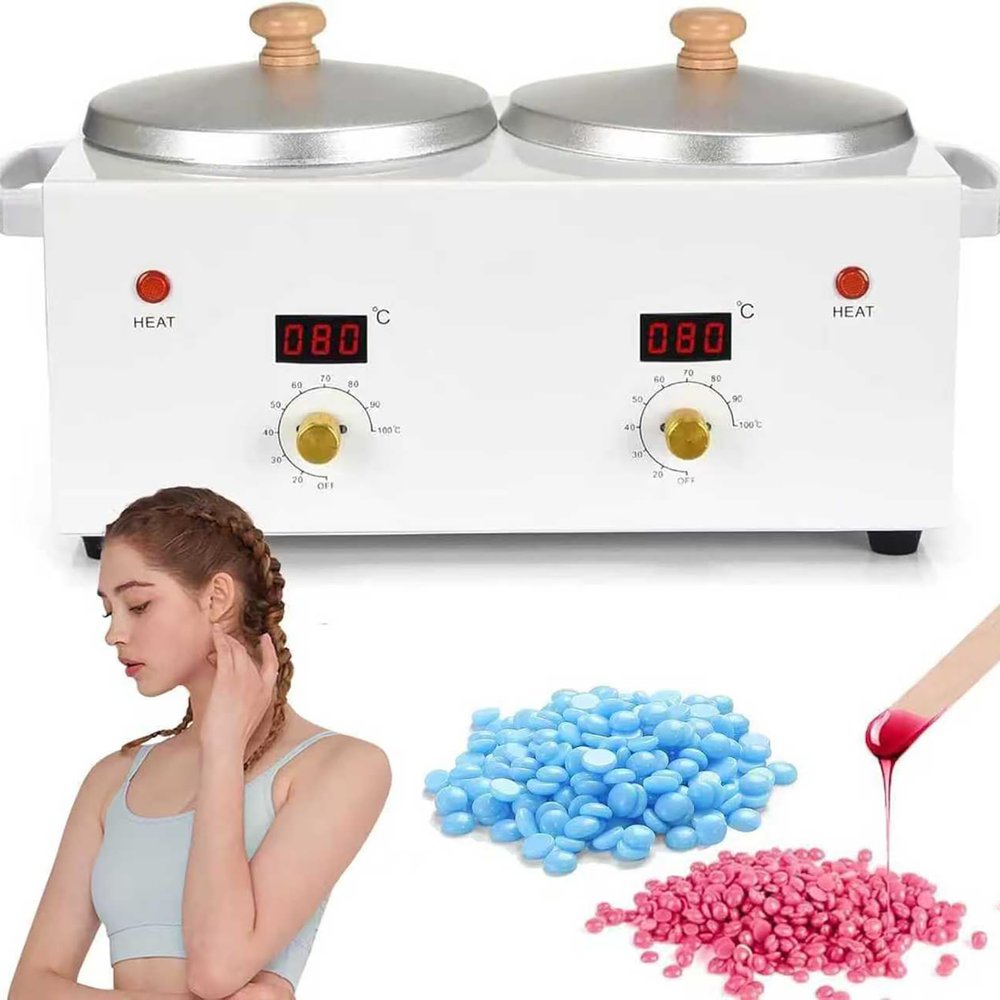 COYEUX 1000ml Double Digital Wax Heater Warmer, Hand and Feet Paraffin Wax Warmer Machine with Adjustable Temperature, for Home, Hair Removal, Women Salon