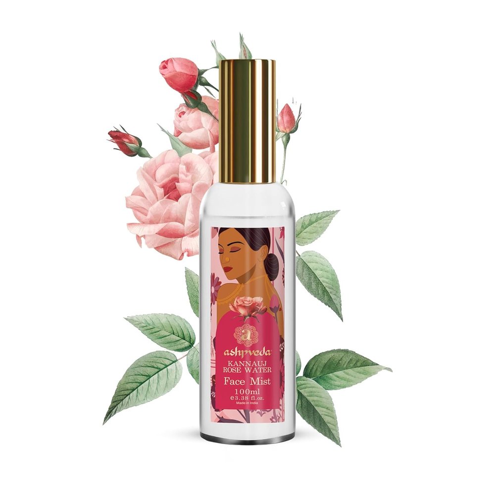 Kannauj Rose Water Face Mist Gulab Jal, Cleansing Toning & Silky Smooth Skin | Pores Minimising Face Mist (100ml)