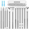 8PCS Blackhead Remover for Face, Pimple Popper Tool Kit, Comedone Pimple Extractor, Acne Whitehead Blemish Removal Kit, Professional Stainless Steel Clean Tools view 1