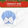 Absorbent Hair Towel Wrap, Soft and Comfortable, Yellow, Blue, Super Absorbent Turban, Anti-frizz Hair Wrap, Lightweight Design, for Shower Beach Home Dorm Apartment view 4