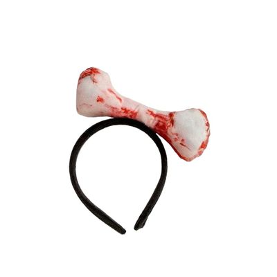 Creative Fun Squeaky Vegetable Food Headband Female Funny Cabbage Corn Face Wash Headband (Bloodbones)
