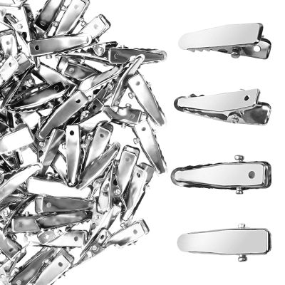 160pcs Silver Small Alligators Hair Clip Metal Barrettes For Hair Accessories And Fashion Styling Hairpin Craft Supplies