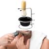 3 in 1 Shaving Brush Set for Men with Bowl and Stand, Wet Shave Kit with Nylon Bristles, Portable Bathroom Grooming Kit for Daily Care view 4