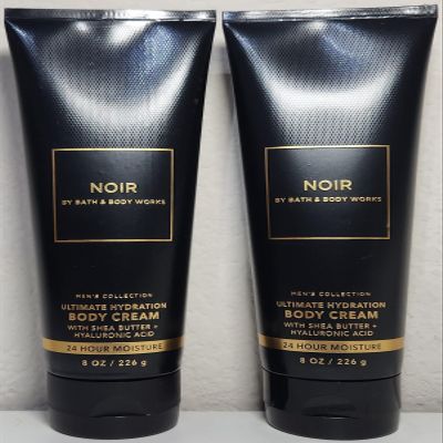 2 NOIR for Men Body Cream Lotion bath & body 8 oz