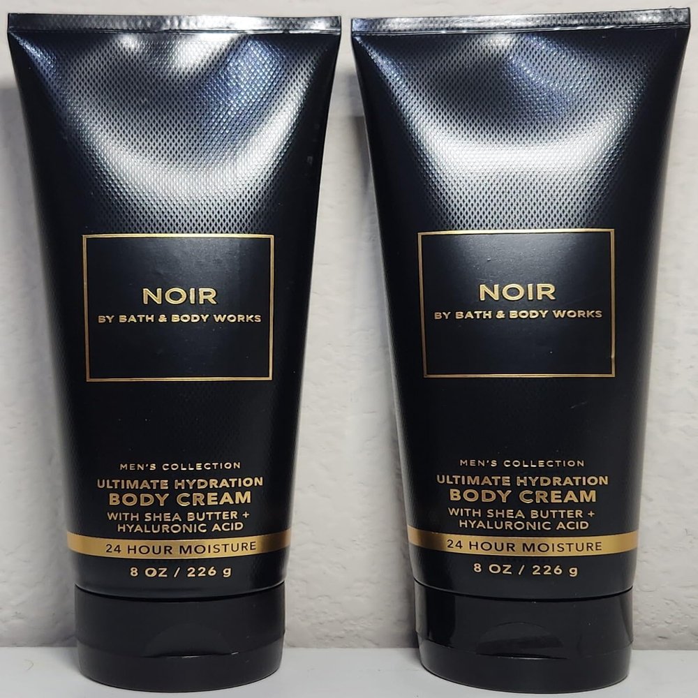 2 NOIR for Men Body Cream Lotion bath & body 8 oz