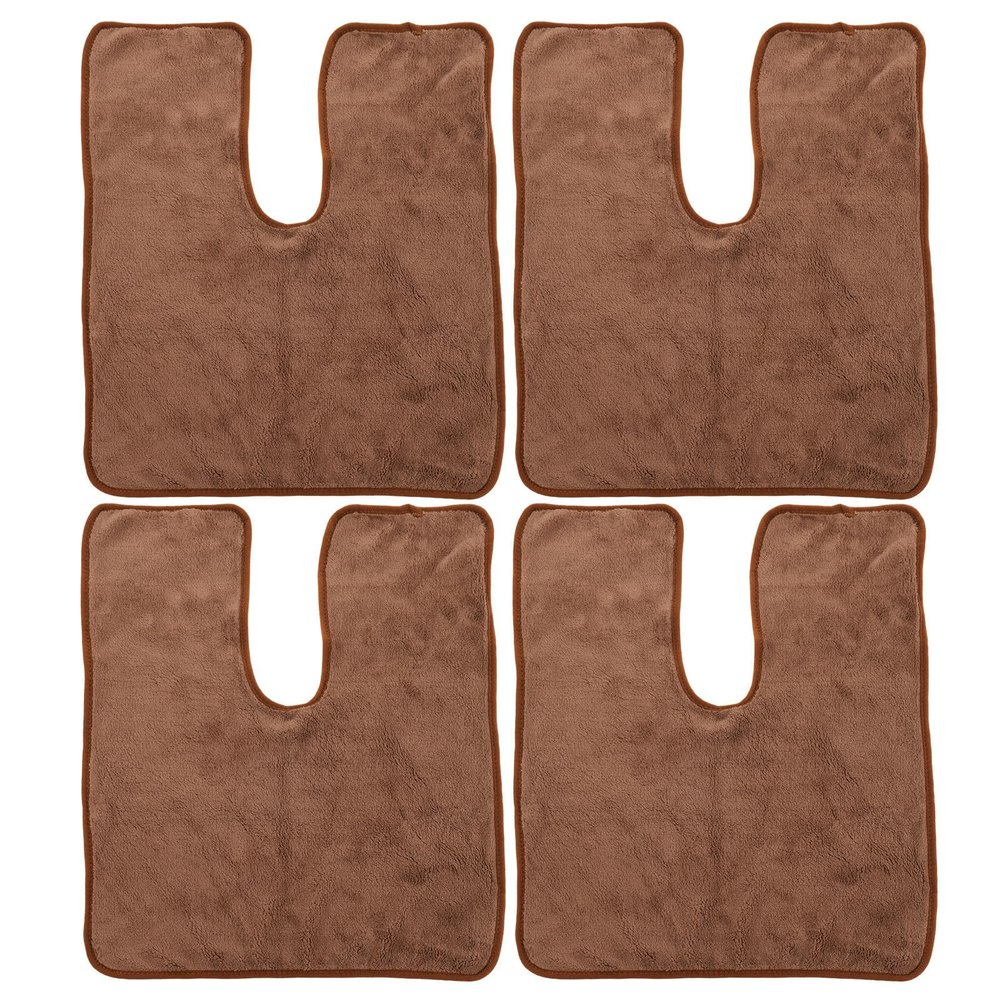 4pcs Esthetician Towel - Super Absorbent Coral Fleece Facial Towels for Estheticians - Coffee Reusable Fast Drying Spa Steam Cloths for Skin Care Mask Removal