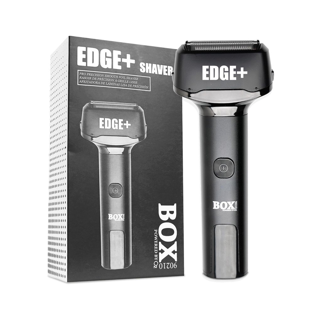 Edge+ PRO Precision Smooth Foil Shaver Professional Waterproof Titanium Foil Electric Shaver for Men with Built-in Pop-Up Hair Trimmer & LED Display, by BOX90210