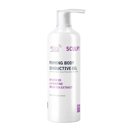 Absonic Sculpt Firming Cavitation Conductive Gel - Toning Gel Enriched with L-Carnitine & Green Tea Extract for Body Cavitation, Sculpting & Tightening Devices - 8.5oz Bottle - Made in USA