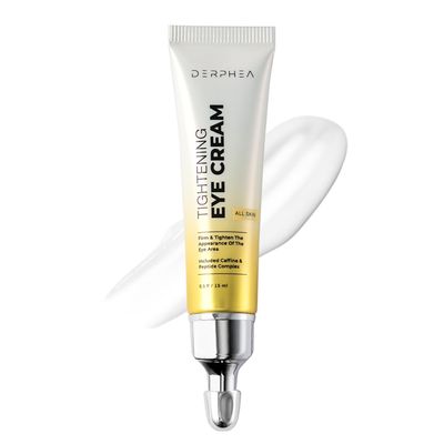 DERPHEA Instant Under-Eye-bag Tightening Cream: Temporary Eye Bags Tightener and Remover for Men & Women 50+ - Rapid Eye Puffiness Reducer, Wrinkle Smoothing & Lifting, Firming Treatment Cream, 0.5 oz