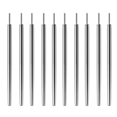 Ywmsfl 10 Pack Piercing Taper Stainless Steel Threading Needle Piercing Tool Nipple For Ear Nose Belly Tongue Lip