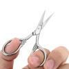 dophee 2PCS Silver Eyebrow Facial Hair Small Grooming Scissors view 2