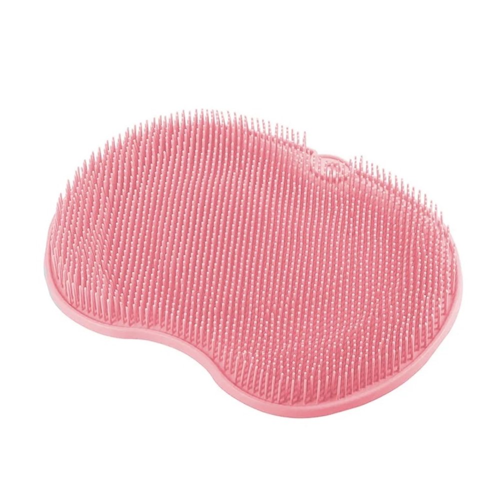 3pcs Silicone Rub Back Brush Bathroom Non-Slip Wash Foot with Sucker Bath Massage Exfoliating Pad Scrubber