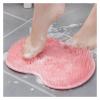 3pcs Silicone Rub Back Brush Bathroom Non-Slip Wash Foot with Sucker Bath Massage Exfoliating Pad Scrubber view 4