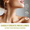 28PCS Neck Tape Lifting Invisible for Sagging Skin & Wrinkles, New Upgrade High Elasticity Breathable Face Tape (4 Elastic Bands + 20 Replacement Patches) view 3