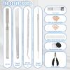 17pcs Ingrown Toenail Remover Kit, Professional Ingrown Toenail Pedicure Tools Set with Nail Correct Strips Cuticle Pusher Nail Clipper Suitable for Women Men view 3