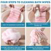 2-Pack Exfoliating Body Scrubber Long Dual-Sided Wash Cloths for Showering, Back Exfoliation Towel. view 4