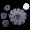 50 Pcs Heat Shield Guards for Hair Extensions, Clear Circular PVC Fusion Keratin Glue Protector, Round Shield Spacers Templates, Single Hole Fusion Glue Protector Templates for Keratin K-Tip Bonding view 1