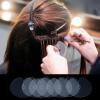 50 Pcs Heat Shield Guards for Hair Extensions, Clear Circular PVC Fusion Keratin Glue Protector, Round Shield Spacers Templates, Single Hole Fusion Glue Protector Templates for Keratin K-Tip Bonding view 2