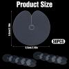 50 Pcs Heat Shield Guards for Hair Extensions, Clear Circular PVC Fusion Keratin Glue Protector, Round Shield Spacers Templates, Single Hole Fusion Glue Protector Templates for Keratin K-Tip Bonding view 3