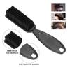 Professional Broken Hair Removal Brush Anti Static Hair Brush Tool Cleaning Brush with Soft for Barbers Hair Stylists Black 5 Pack view 3