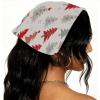 RODAILYCAY 4 PCS Hair Scarf, Christmas Snowflake Chiffon Bandanas Kerchief, Non Slip Triangle Headband Bandana for Women Girls view 2