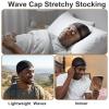 10 Pcs Stocking Wig Caps for Women Men, Ultra Thin Stretchy Wave Cap Hair Net Skull Caps for Women Men Knit Stretchy Beanie Cap for Sleeping Sports Daily Grooming & Styling Black view 4