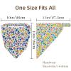 RODAILYCAY 4 Pack Colorful Flower Floral Pattern Hair Scarfs Headband, Triangle Head Scarves, Non Slip Hairband Bandanas, Head Kerchief for Women Girls view 4