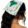 RODAILYCAY 4 Pack Hair Scarfs Headband, Triangle Head Scarves, Pink Butterfly with Flower Non Slip Hair Bandanas, Head Kerchief for Women Girls view 2