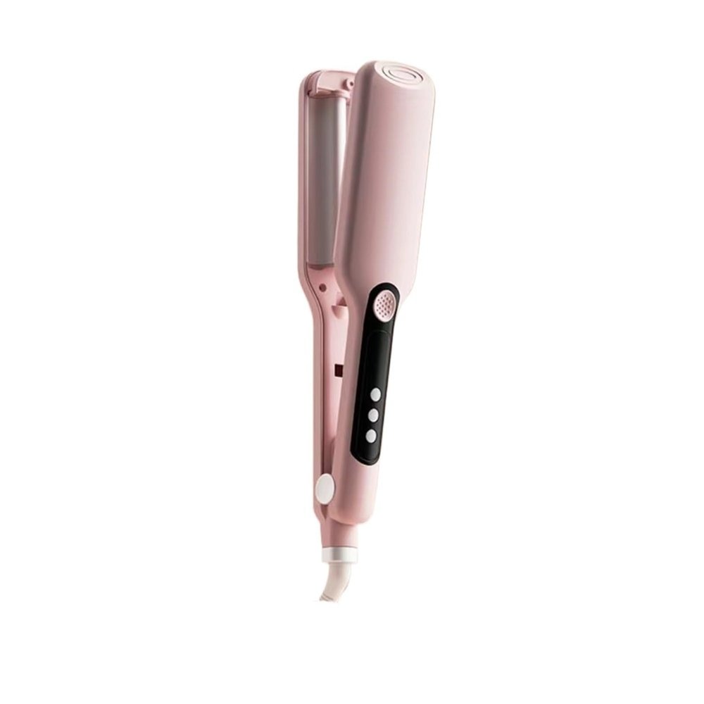 13mm Egg Roll Electric Hair Curling Iron Automatic Lambswool Curling Tool Long Lasting French Styling Wave Crimping Iron Styler(Pink,US)