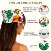 RODAILYCAY 4 Packs Hair Scarfs, Elastic Hair Scarf Headband, Triangle Kerchief, Funny Capybara Next to Christmas Tree Non Slip Head Hairband Bandanas view 3