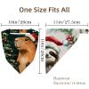 RODAILYCAY 4 Packs Hair Scarfs, Elastic Hair Scarf Headband, Triangle Kerchief, Funny Capybara Next to Christmas Tree Non Slip Head Hairband Bandanas view 4