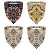 RODAILYCAY 4 Pieces Hair Scarfs Headband, Triangle Head Scarves, Non Slip Hair Bandanas, Retro Beige Ethnic Pattern Head Kerchief for Women Girls view 1