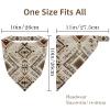 RODAILYCAY 4 Pieces Hair Scarfs Headband, Triangle Head Scarves, Non Slip Hair Bandanas, Retro Beige Ethnic Pattern Head Kerchief for Women Girls view 4