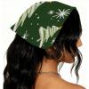 RODAILYCAY 4 Packs Merry Christmas Snowman Black Hair Scarfs, Elastic Hair Scarf Headband, Triangle Kerchief, Non Slip Head Hairband Bandanas view 2