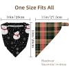 RODAILYCAY 4 Packs Merry Christmas Snowman Black Hair Scarfs, Elastic Hair Scarf Headband, Triangle Kerchief, Non Slip Head Hairband Bandanas view 4