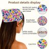 RODAILYCAY 4 Pieces Hair Scarfs, Elastic Hair Scarf Headband, Watercolor Flower Triangle Kerchief, Head Hairband Bandanas view 3