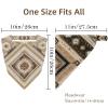 RODAILYCAY 4 PCS Hair Scarf, Chiffon Head Kerchief, Retro Abstract Ethnic Pattern Non Slip Triangle Headband Bandana for Women Girls view 4