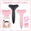 2PCS Mascara Shield, Silicone Mascara Applicator Guard, Mascaras Guard for Eyelashes, Reusable Eyeliner Stencils, Multifunctional Eyeshadow Applicator Guide Tool for Beginners and Makeup Masters view 3