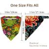 RODAILYCAY 4 Pieces Hair Scarf Headband, Funny Cartoon Frogs with Lotus Flower Chiffon Triangle Head Scarf, Non Slip Hair Bandanas Kerchief view 4